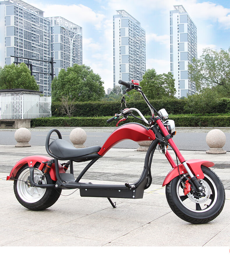 双人坐骑电动滑板车摩托车哈雷电瓶车代步电动车 新太子款(余款代收)