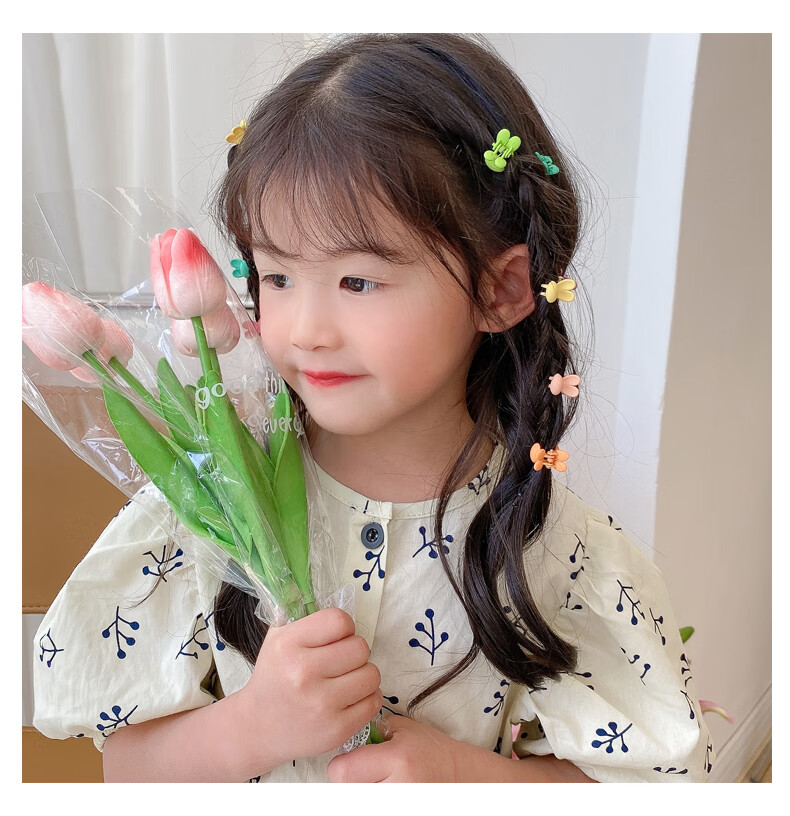 婴儿小夹子春夏女孩碎发小抓夹女童宝宝头饰儿童可爱发卡发夹女夏1混