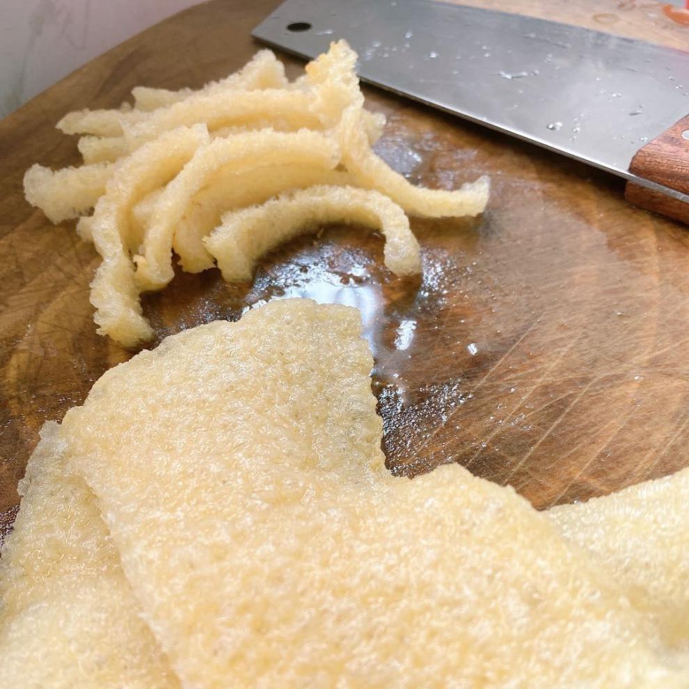 油炸猪皮肉皮干猪皮炸猪皮皮肚干响皮江苏特产干肉皮油炸凉拌火锅 100