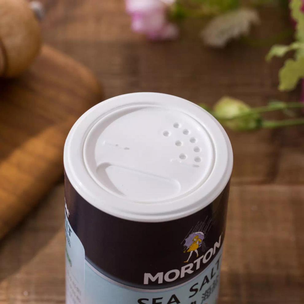 上海可发莫顿牌海盐无碘海盐737g罐morton海盐未加碘无碘1罐装737g