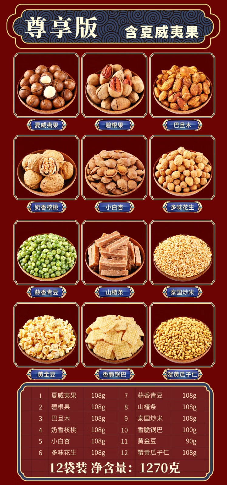 鼠大厨零食坚果礼盒每日坚果炒货混合装干果零食小吃休闲食品好吃的