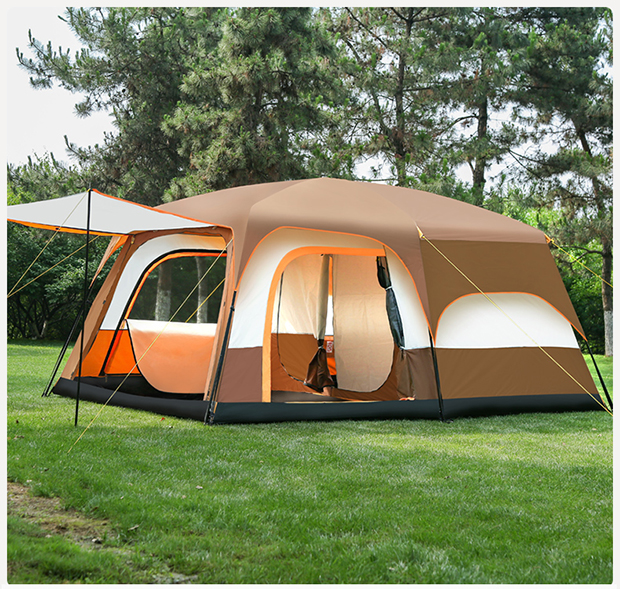 探险者帐篷两室一厅同款大户外多人野营防雨露营装备全套便携式折叠