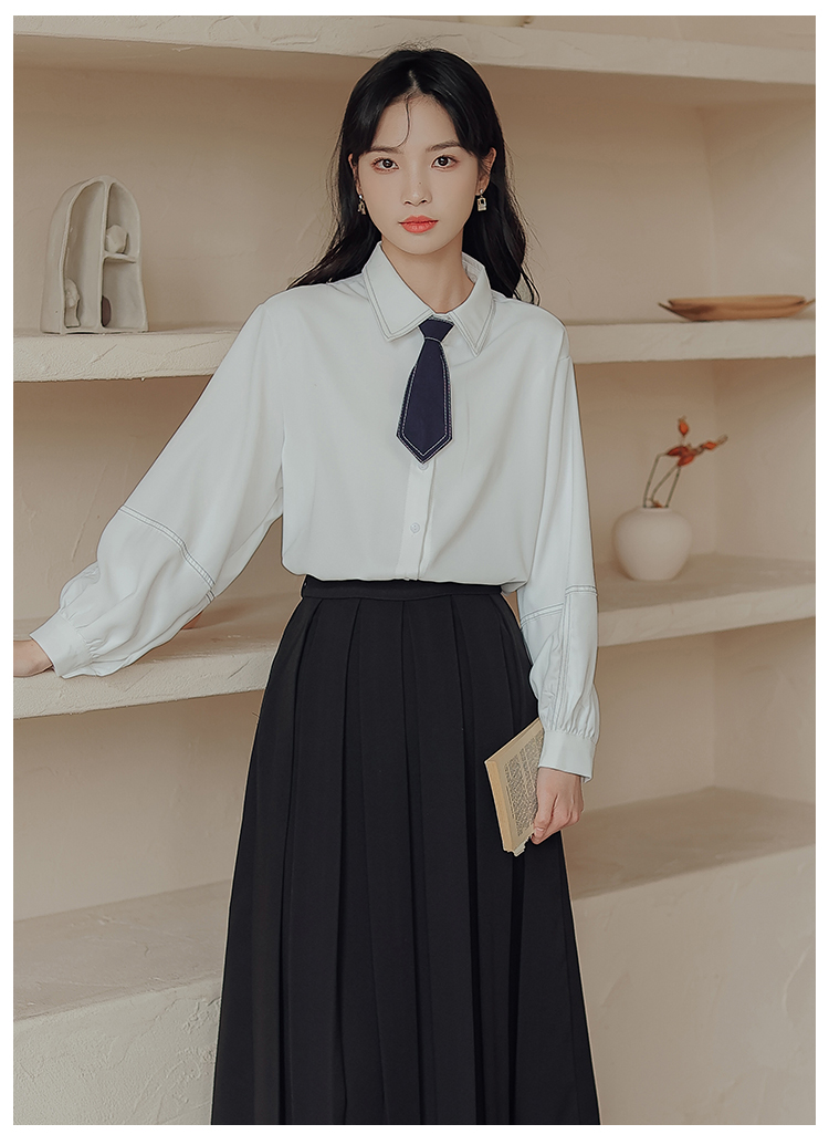 秉藜 小学幼儿园教资面试穿搭小个子衬衫女春秋公务正式场合教师