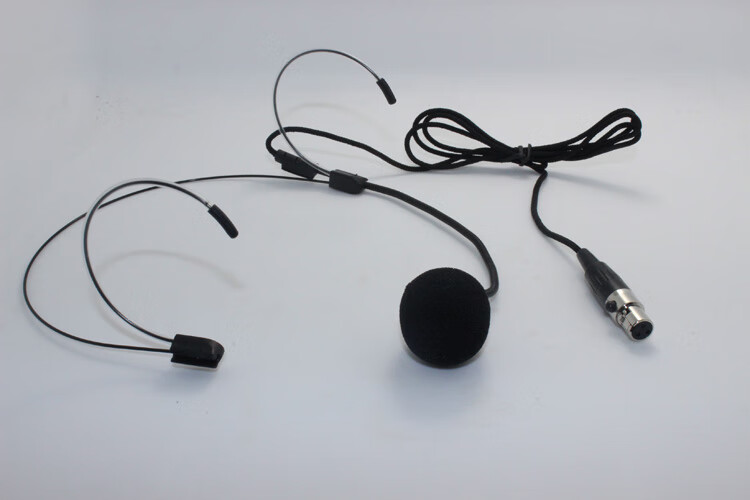 无线接收器四针卡侬话筒 头戴麦克风无线扩音器耳麦 四孔 4针 4孔蓝朗