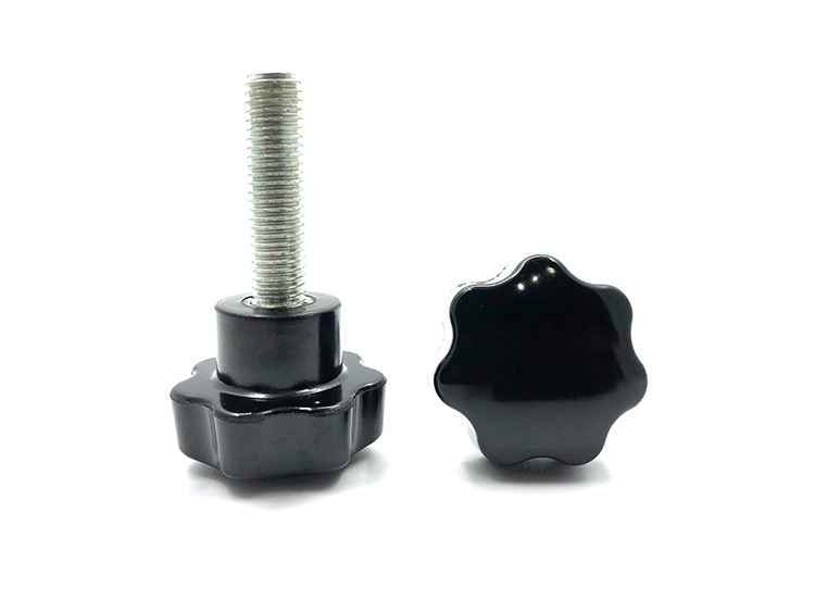 加大星形把手手柄螺丝胶木梅花手拧螺栓七星旋钮顶丝m6m8m10m12d30m