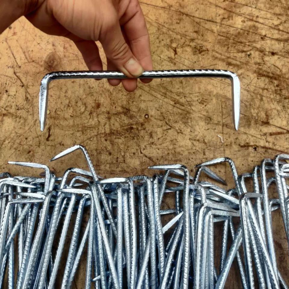 扒钉马王钉蚂蟥钉两头钉u型钉工矿钉爪钉扒锔子锔钉g可定制螺纹8x200