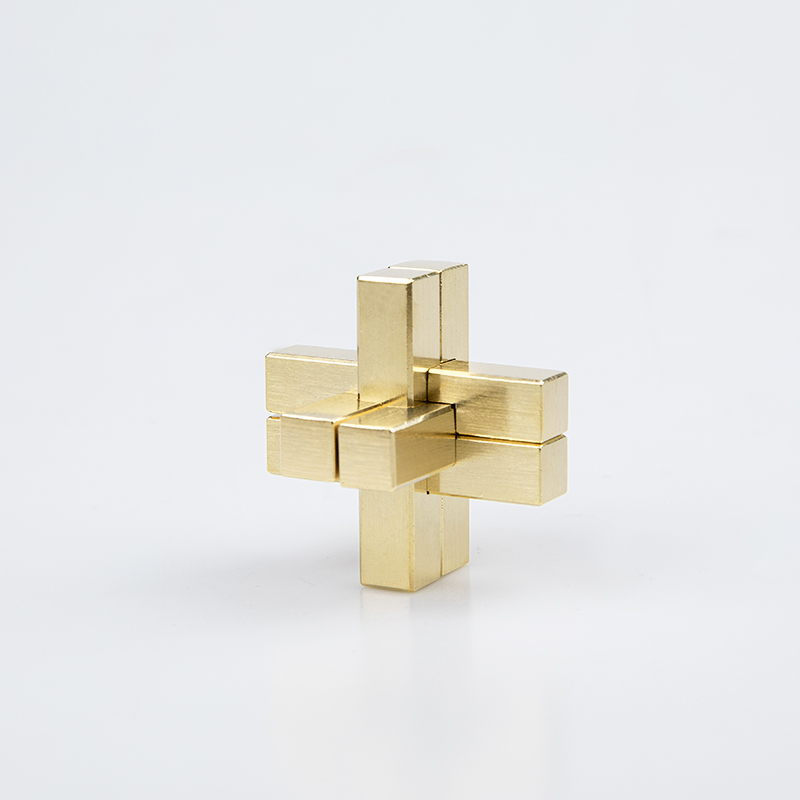 迪士尼 disney鲁班锁高难度金属玩具黄铜孔明锁12根成人小学生儿童 二