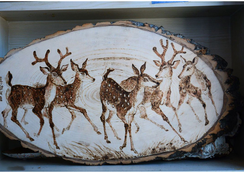 烙画机烙画工具葫芦木板烫画机烙花电烙铁电烫花烫烙印火绘笔 赠品