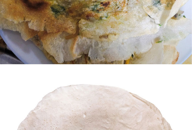 滕州菜煎饼皮纯手工白面杂粮小煎饼枣庄菜煎饼专用饼皮煎饼果子 6斤装