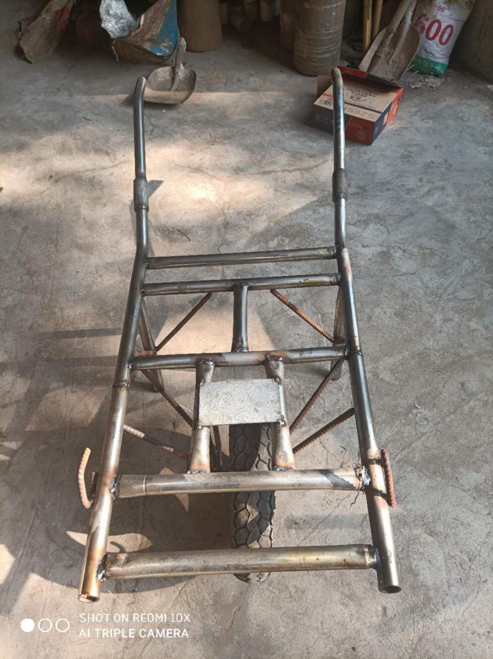 适用于农用手推车环保车垃圾车拉砖小铁车工地推车灰斗车水泥二轮推车