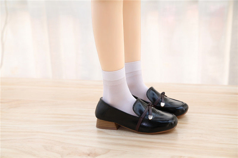 奈妮纷夏季纯白色短丝袜女款天鹅绒短袜子学生可爱日系少女白丝袜短