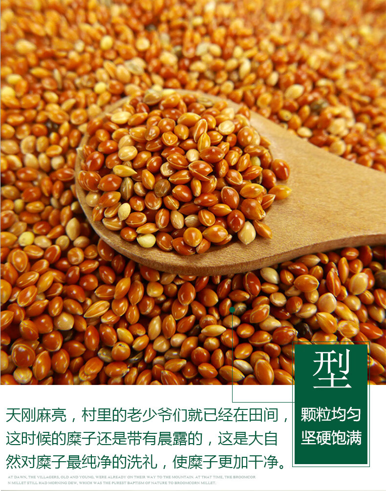 糜子红黍子蒙稷带壳散装枕头防止褥疮垫子填充物秕谷鸟食