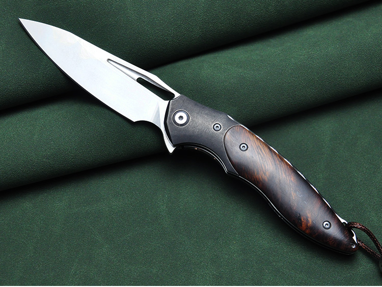 【高档精品】进口奥地利m390粉末钢折叠刀户外求生刀高硬度随身折刀