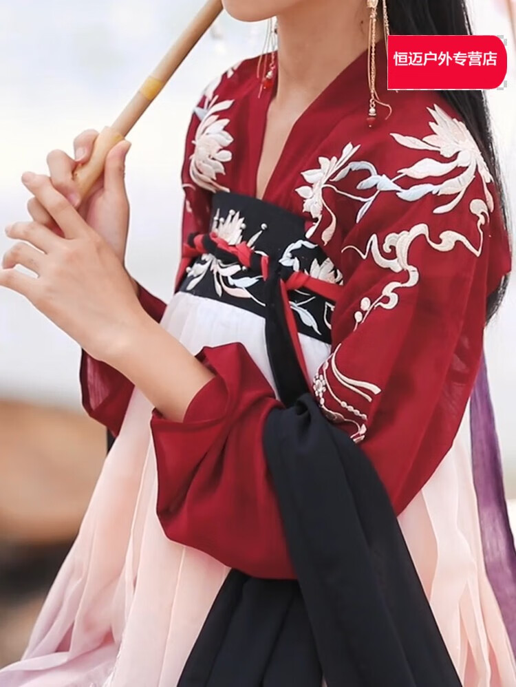 九锦司十三余小豆蔻汉服女改良汉元素中国风汉服女雀灵齐胸襦裙夜芙蕖