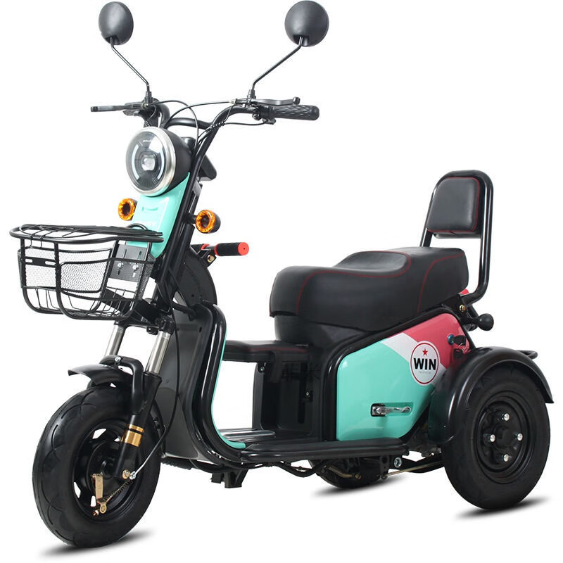 电动三轮车小型家用女士代步车带棚电瓶车电三轮休闲轻便三轮摩托车