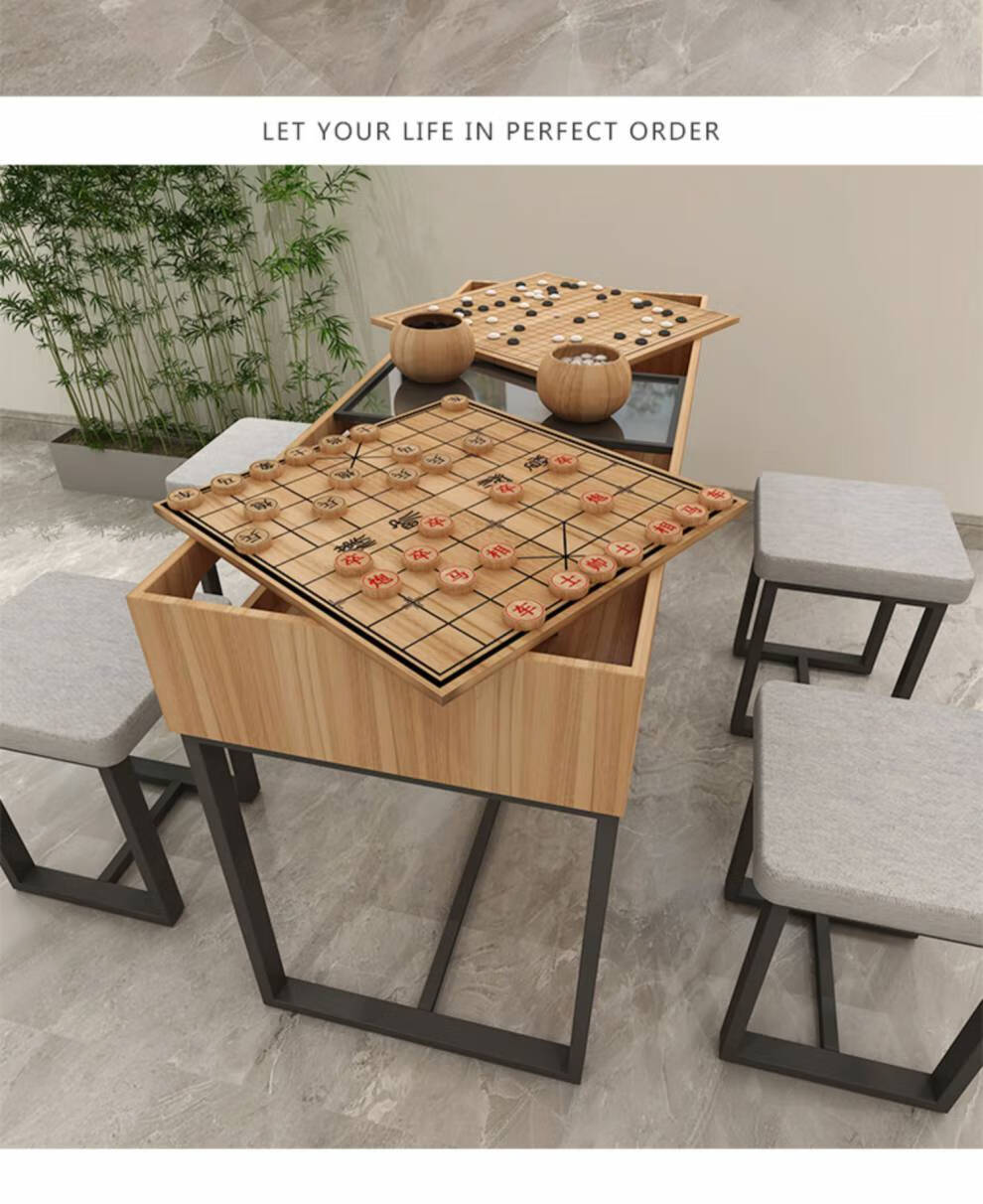 围棋桌日式 围棋桌椅组合象棋桌两用棋盘桌棋社专用幼儿园小学培训桌