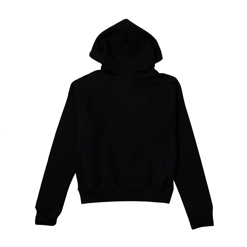 champion 美版冠军 女装 经典刺绣草写字母加绒连帽卫衣 户外运动纯色