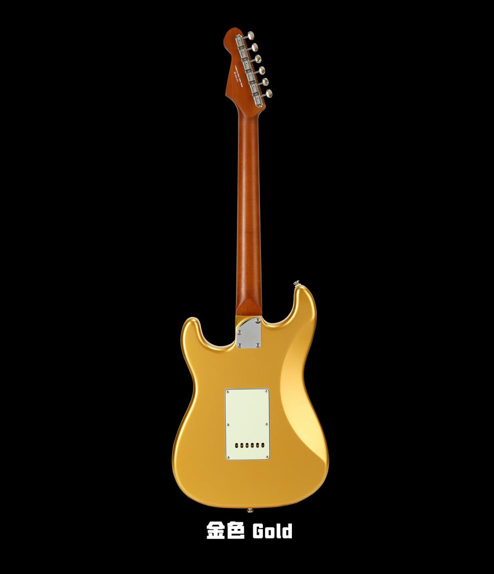 世杰电吉他shijiesteclassic电吉他复古白色玫瑰木指板ssh