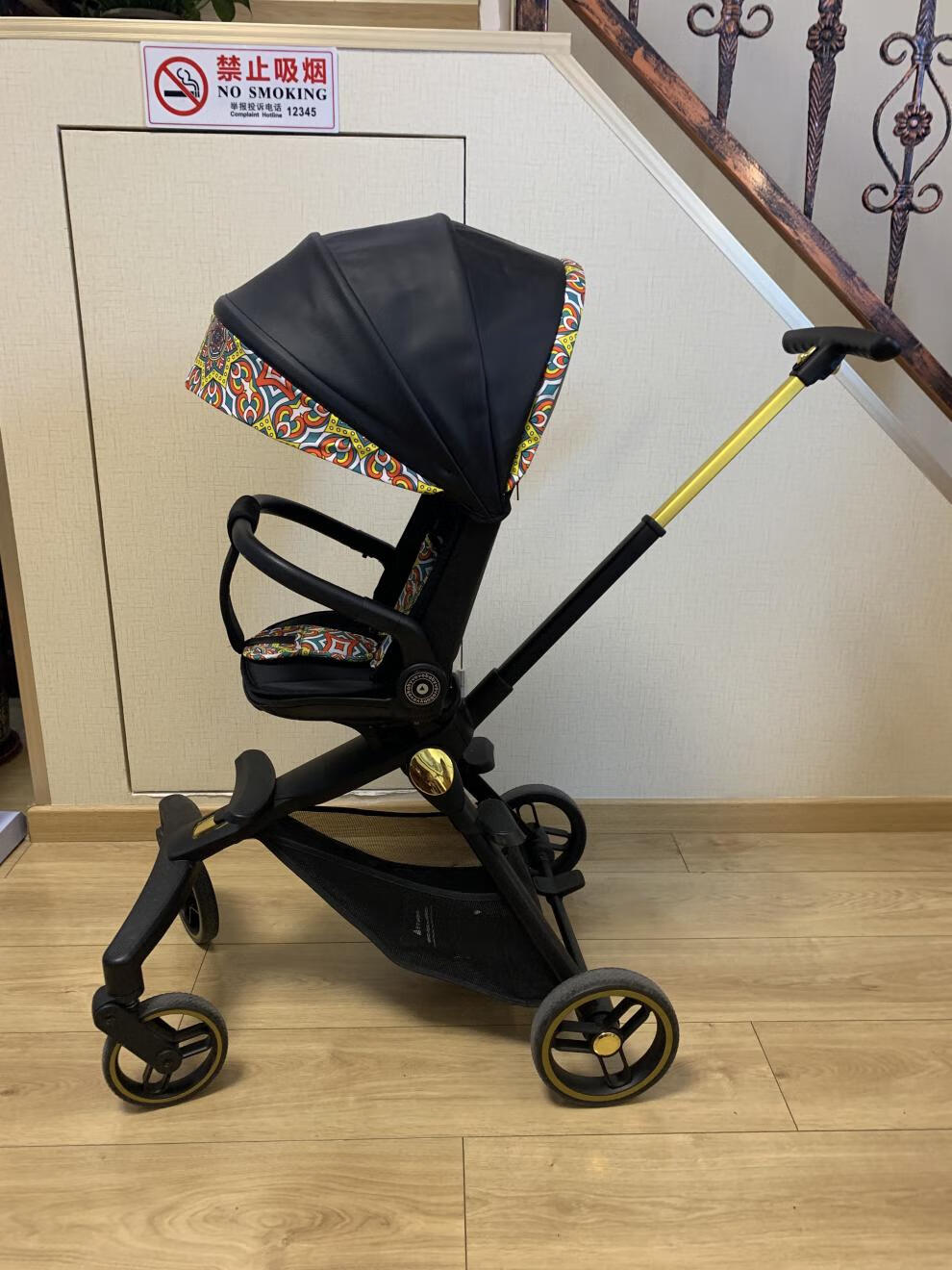 babyvovo婴儿推车溜娃神器可坐可躺睡双向婴儿手推车轻便折叠高景观遛