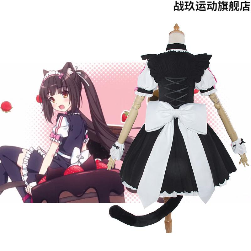 巧克力与香子兰cos服裙子猫娘乐园赛车服猫耳发饰服装女仆装猫系