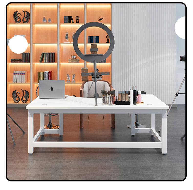 直播桌子超大直播桌子主播用专用简约现代轻奢办公电脑桌游戏带货展示