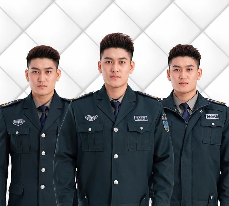 保安服男2011式保安服春秋装夹克物业门卫工作服墨绿色秋冬季制服批发