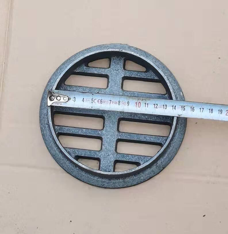 铸铁内插式简易地漏养殖地漏pvc110管承插承重地漏桥梁泄水管篦子75管