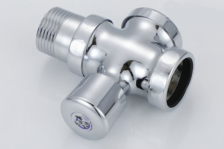 定制适用黄铜铸造延时按压式冲水阀手按蹲便器大便冲洗阀手动厕所阀门