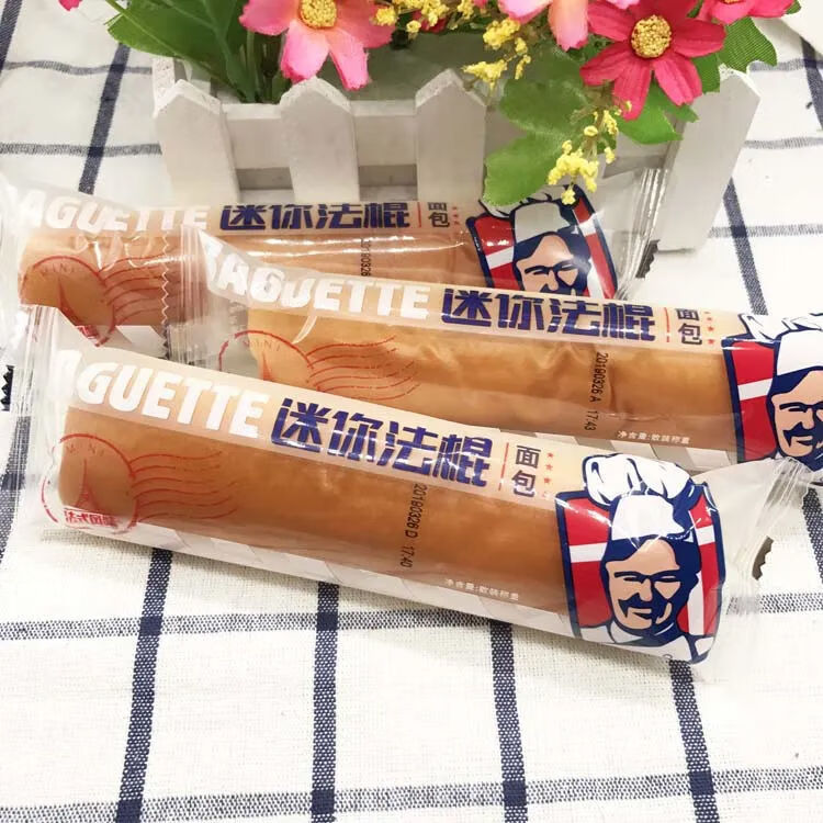 卡尔顿迷你法棍夹心面包500g 糕点休闲食品早餐零食营养小吃整箱 迷你