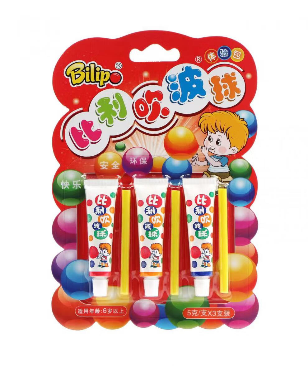 儿童泡泡胶大号吹不破胶太空气球小孩吹泡胶80后童年怀旧玩具 7g吊板