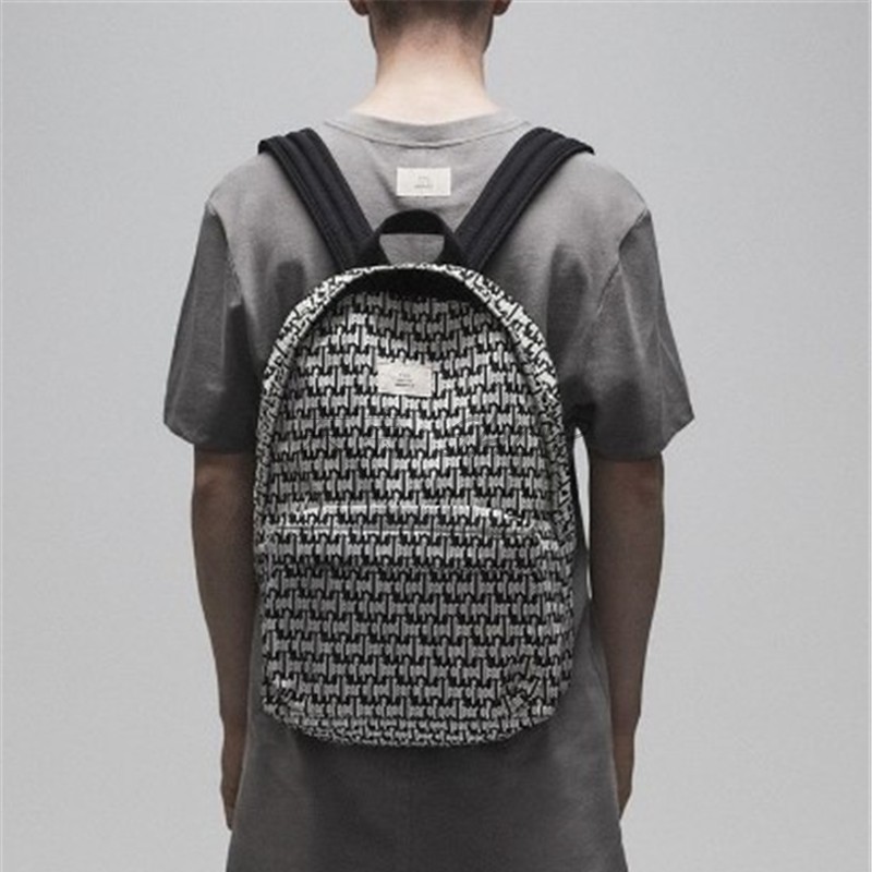 fogfearofgodprintedbackpack满印字母书包背包双肩包潮黑色其他备用