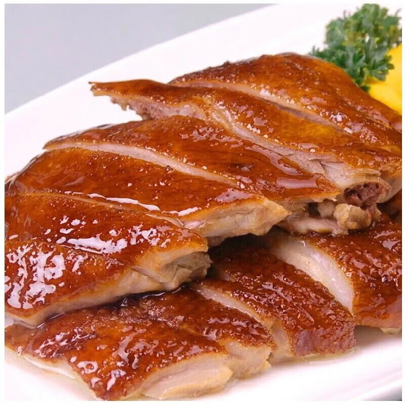 烤鸭北京风味酱鸭特产脆皮酱板鸭盐水鸭烧鸡肉类即食熟食 麻油鸡500克