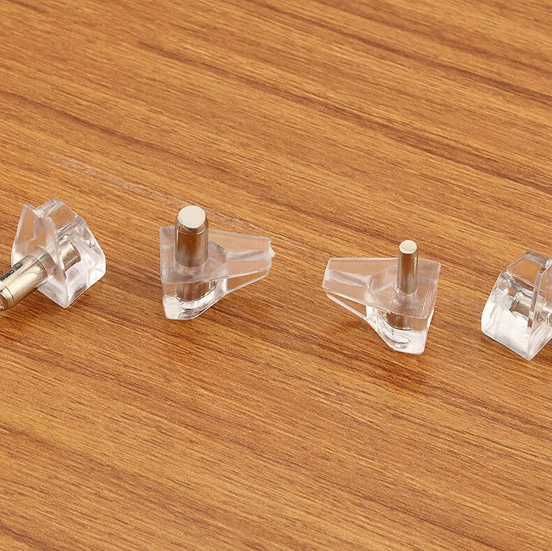 透明隔板销塑料层板托玻璃支撑搁板销木板隔板钉层板粒水晶层板托透明