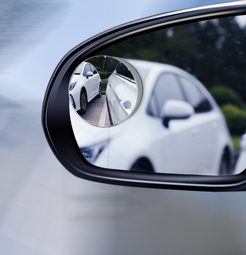 倒车小圆镜去盲区后视镜小圆镜倒车辅助小镜子超清反光汽车360度车用