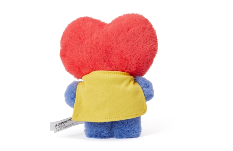 新品韩国bts防弹少年团bt21纱袋毛绒公仔可爱baby玩偶20cm tata【图片