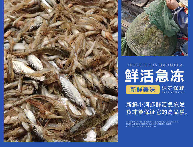 小河虾冰鲜小明虾小土虾新鲜鲜活淡水湖速湖虾顺丰 福茹洲 中号河虾*2