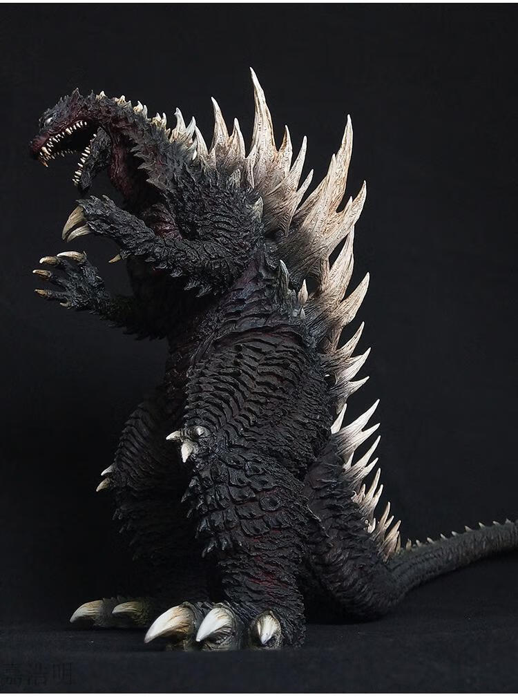 雕像关节可动红莲怪兽玩具新款 网红 抖音 紫背哥斯拉(版)高约31cm