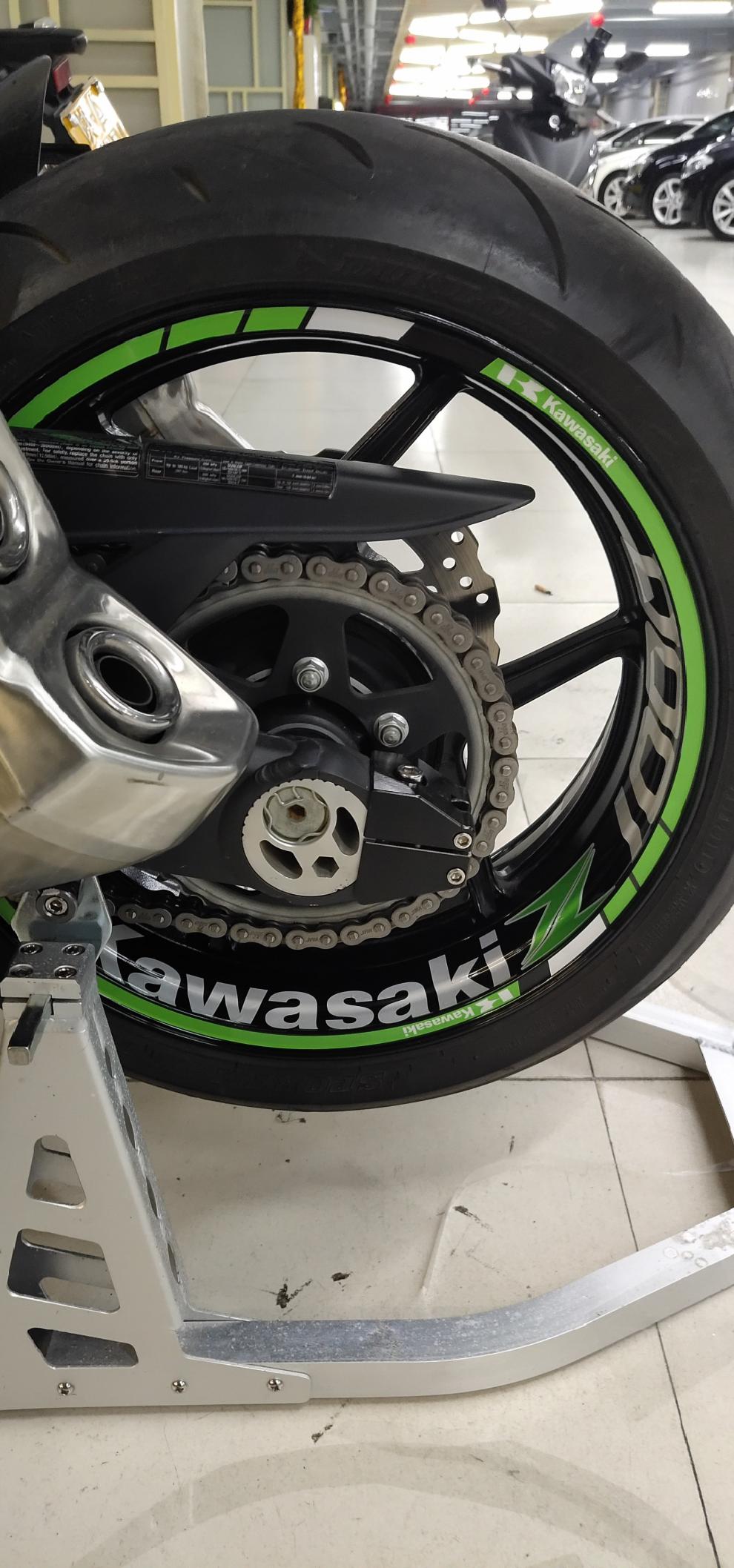 川崎ninja400改装轮毂贴川崎小忍者z400ninja400z650z800z900d款整车