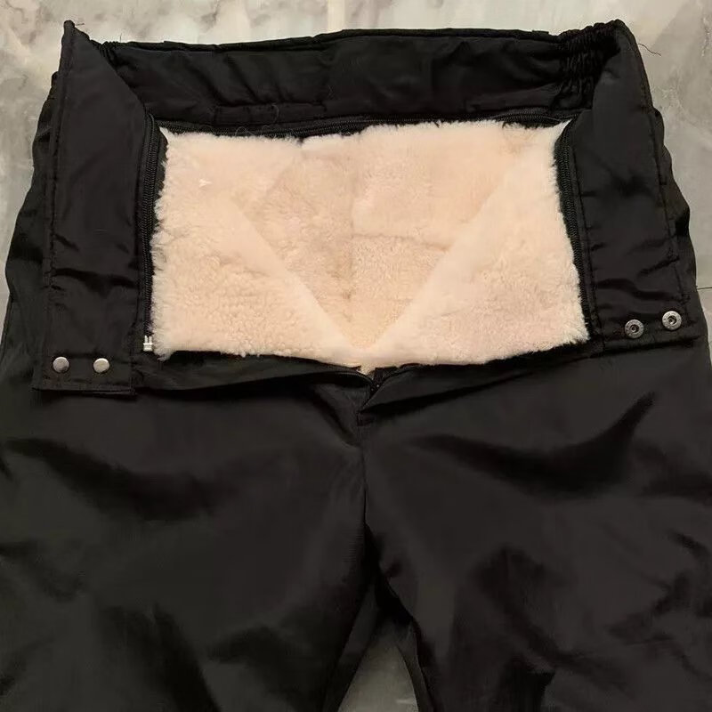 防寒羊皮毛一体羊毛裤男女原生态长毛羊皮裤老人棉裤冬冷库保暖裤子