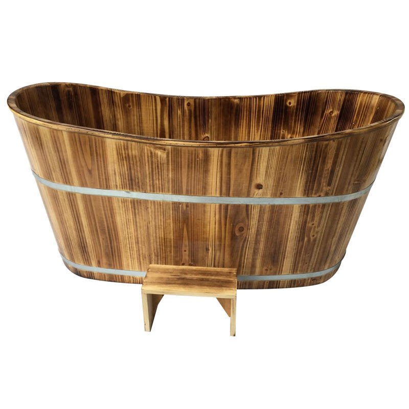 恒温加热泡澡桶浴桶成人瑶浴桶洗澡沐浴盆汗蒸桑拿木盆实木浴缸 120*