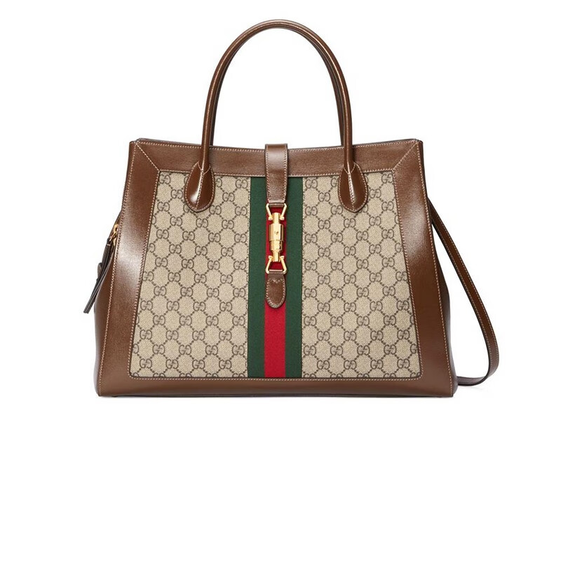 古驰gucci女士单肩斜挎包手提包jackie1961系列大号托特包6490162kqgg