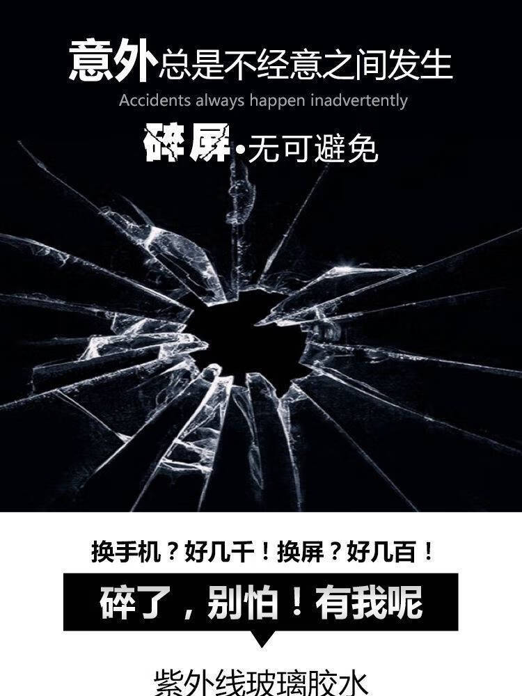 手機外屏裂紋修復液手機屏幕修復液裂紋碎屏劃痕爆屏外屏裂痕修復膠