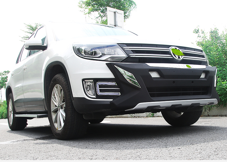 fxo 13-17款大众途观保险杠前后护杠防撞下护板底盘装甲丝绸之路途观