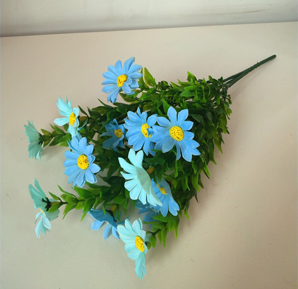 苏茂仿真太阳花向日葵花束绢花假花塑料客厅装饰摆放舞蹈拍摄道具凤尾