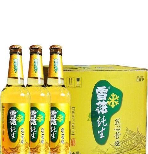 雪花纯生瓶装 8度500ml*5瓶 雪花啤酒匠心营造snow 地方特产纯生沈阳