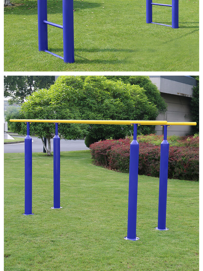 金龙 直销户外室外双杠单杠 小区公园广场社区用户外健身器材路径