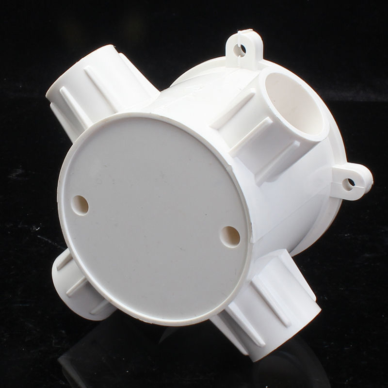 盏愫6公分 预埋线盒pvc 预埋灯头盒86型高深司令盒圆形底盒暗装分线盒