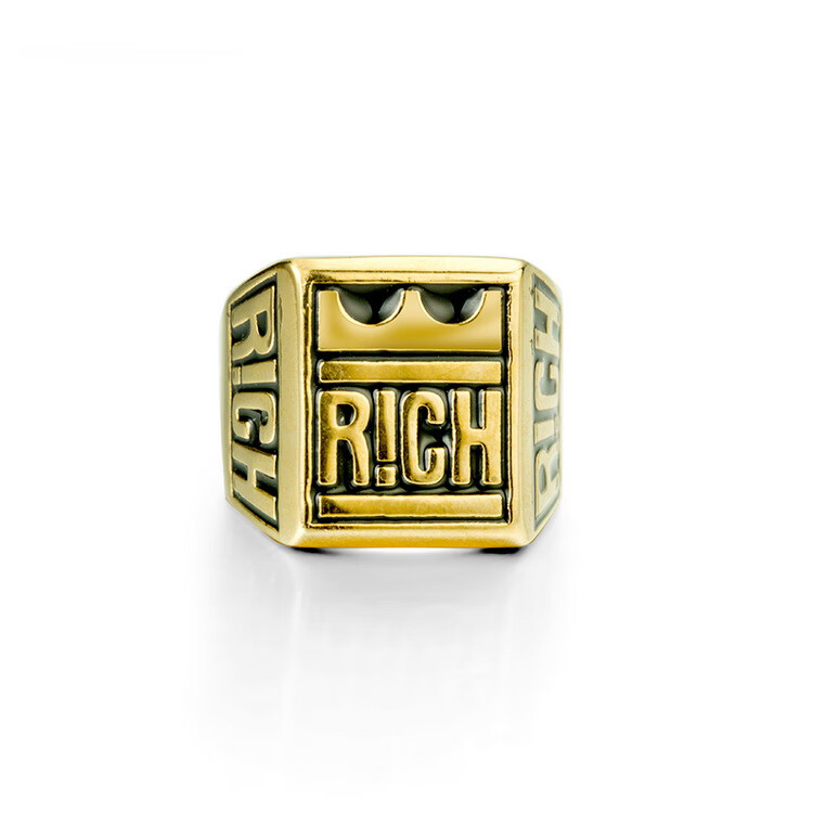 中国新说唱项链 2020中国新说唱有嘻哈同款rich晋级项链 大金链子hip
