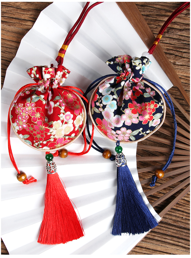 别颖bieying端午节薰衣草艾草古风香包香囊空袋袋子随身汽车车挂荷包