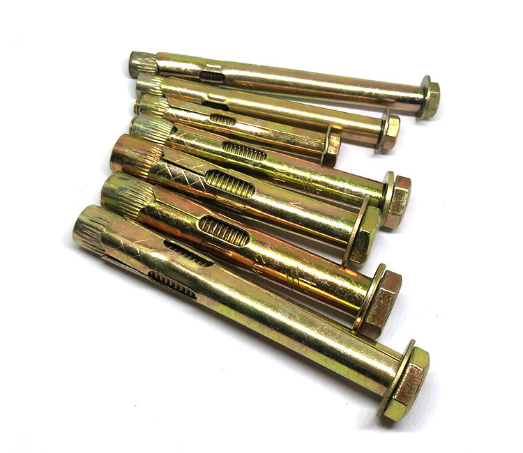 外六角内膨胀螺丝地板螺栓内爆内置式加长国标拉爆管 m6m8m10 6*120(